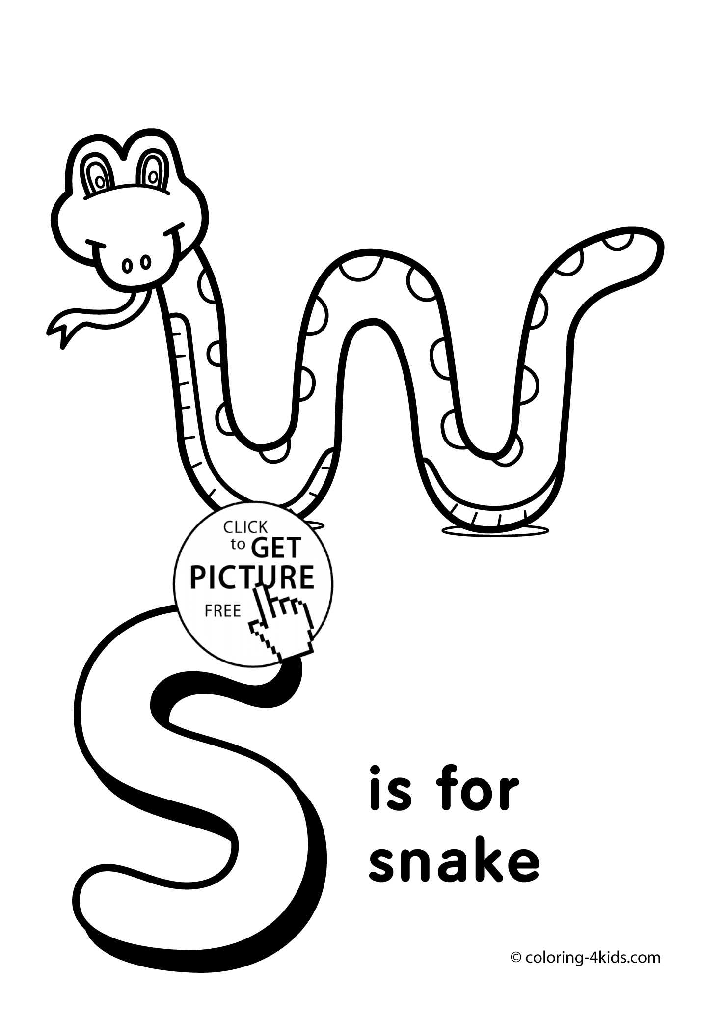 1483x2079 Letter S Coloring Pages Of Alphabet (S Letter Words) For Kids