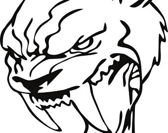 saber tooth tiger drawing at getdrawings  free for