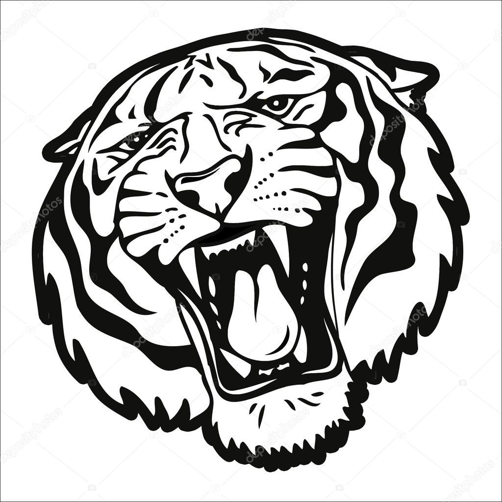 1024x1024 Saber Tooth Tiger Stock Vector I.petrovic