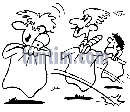 544x471 Free Drawing Of Sack Race From The Category Parents Amp Kids