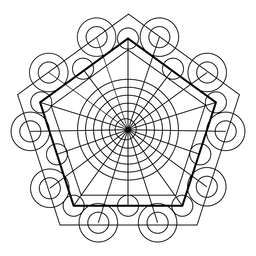 256x256 Abstract Triangle Sacred Geometry