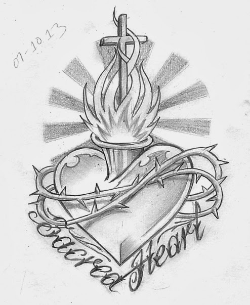 494x603 Sacred Heart Tattoo Fresh Tattoo Ideas