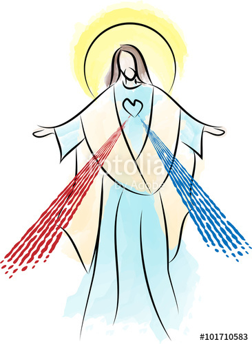 366x500 Jesus Christ The Risen Lord, Sacred Heart Divine Mercy Stock