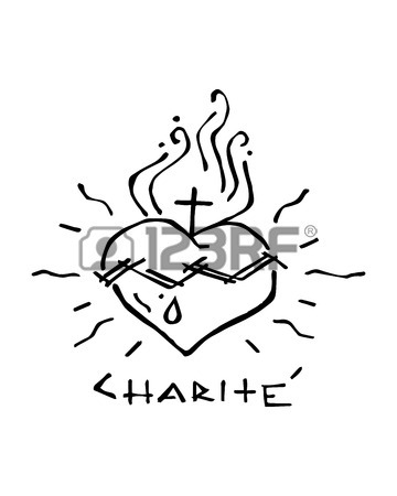 360x450 Hand Drawn Vector Illustration Or Drawing Of Jesus Sacred Heart