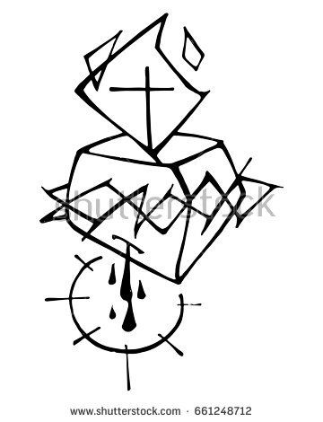 360x470 Hand Drawn Vector Illustration Or Drawing Of Jesus Christ Sacred