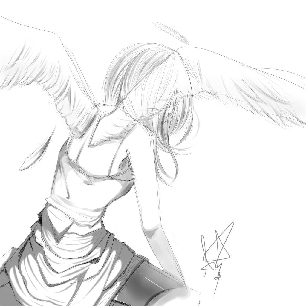 1024x1024 Sad Angel By Akiraxangel