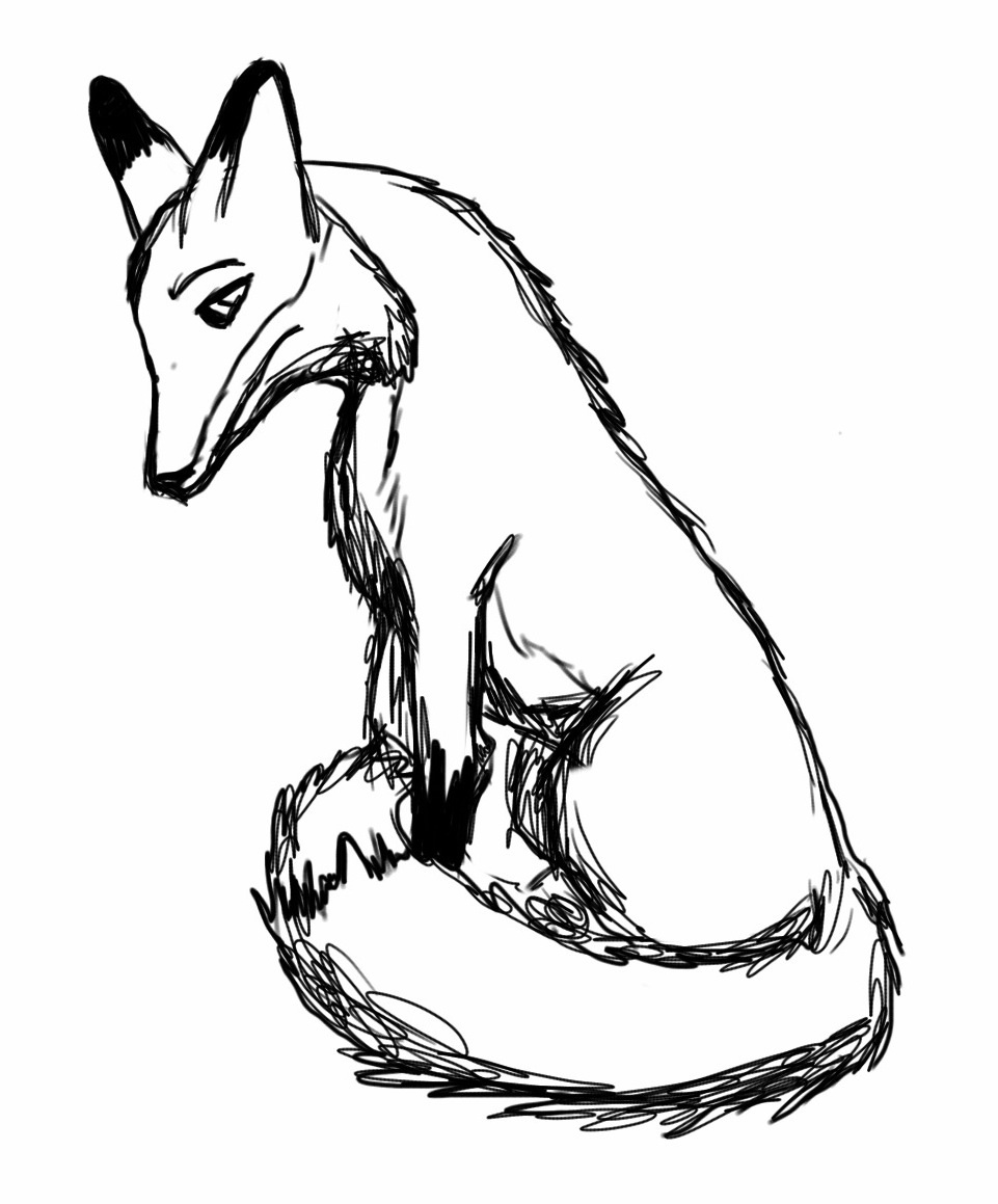 961x1159 Sad Fox (White) By Emberkyrlee