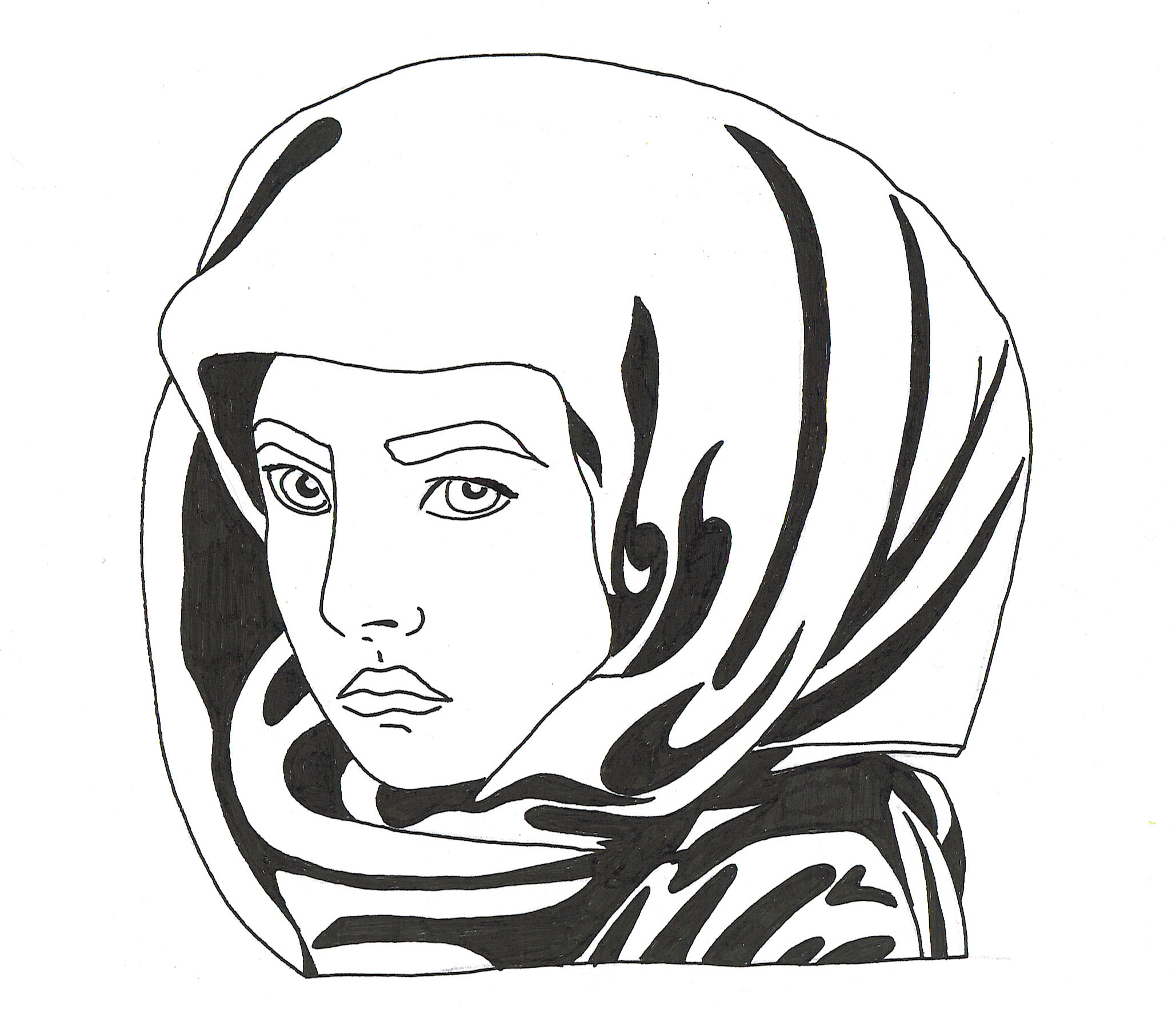 2058x1767 Sad Eyes Traditional Illustration By Tizito