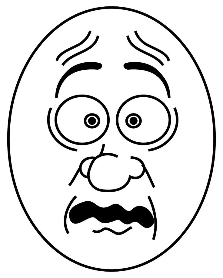 736x914 Sad Face Coloring Page Free Download