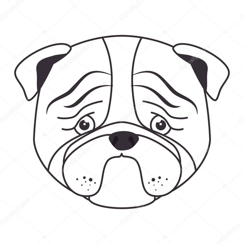 1024x1024 Hand Draw Sad Face Dog Stock Vector Yupiramos