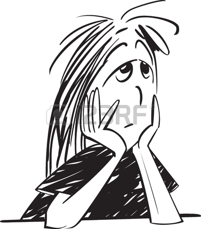 395x450 Sad Girl Black And White