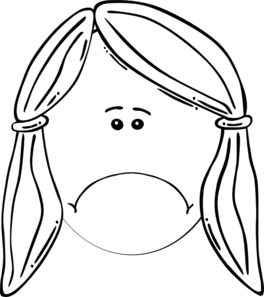 264x297 Sad Girl Clip Art