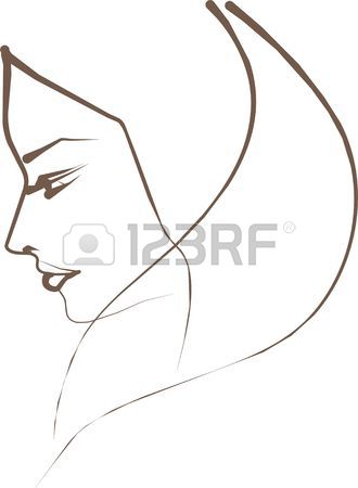 330x450 Close Up Profile Of An Young Sad Woman Stock Photo, Picture