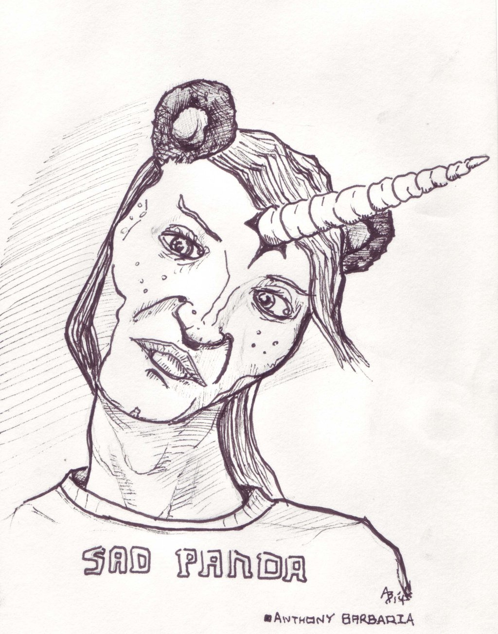 1024x1304 Sad Panda By Anthony Aggro