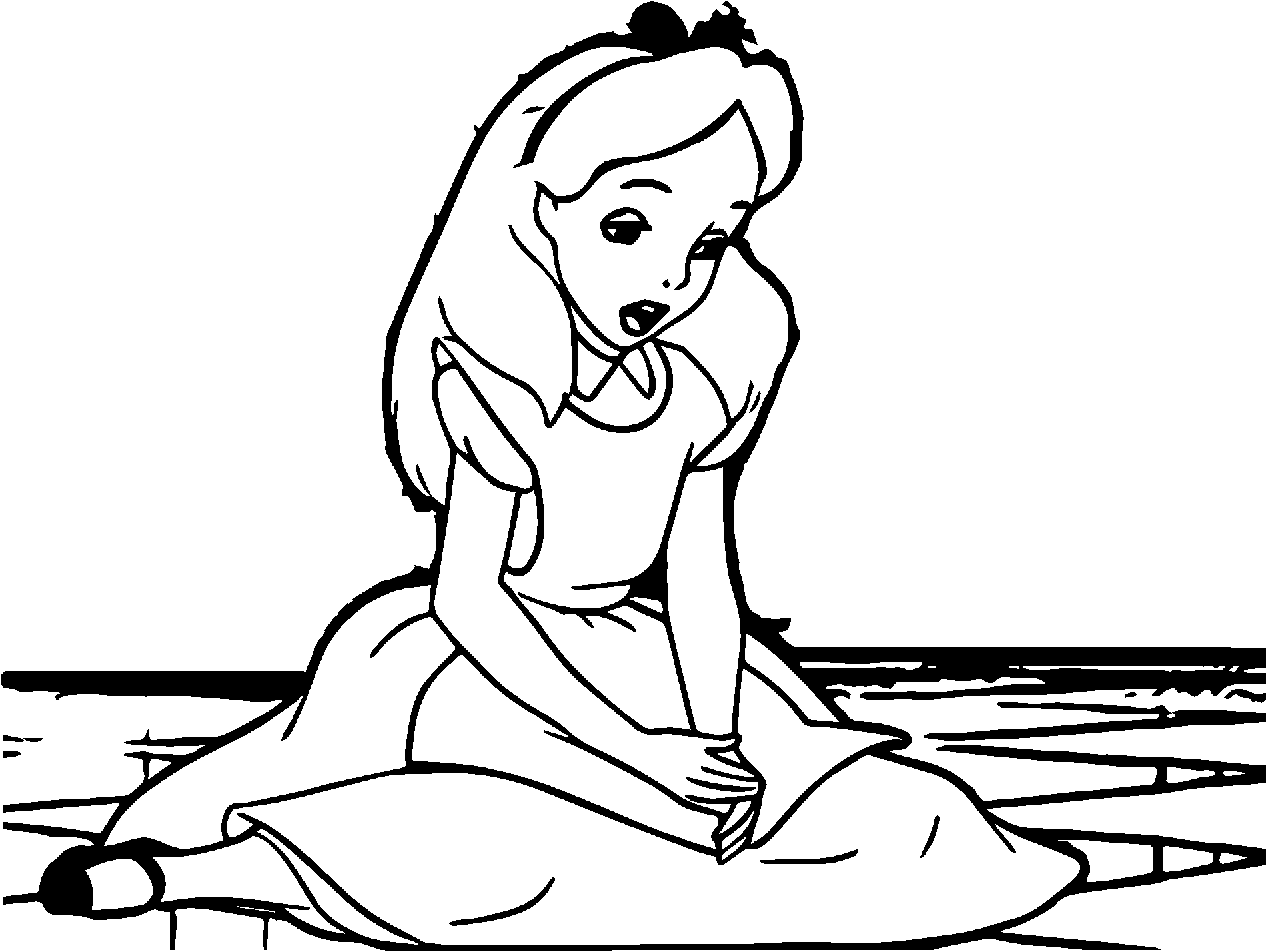 1900x1429 Sad Alice In The Wonderland Coloring Pages Wecoloringpage