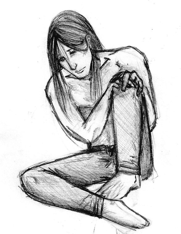 587x760 Feeling Sad And Lonely By Cursedfreak