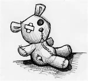 300x278 Scary Teddy Bear Drawing
