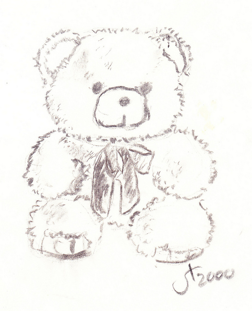 Sad Teddy Bear Drawing at GetDrawings | Free download