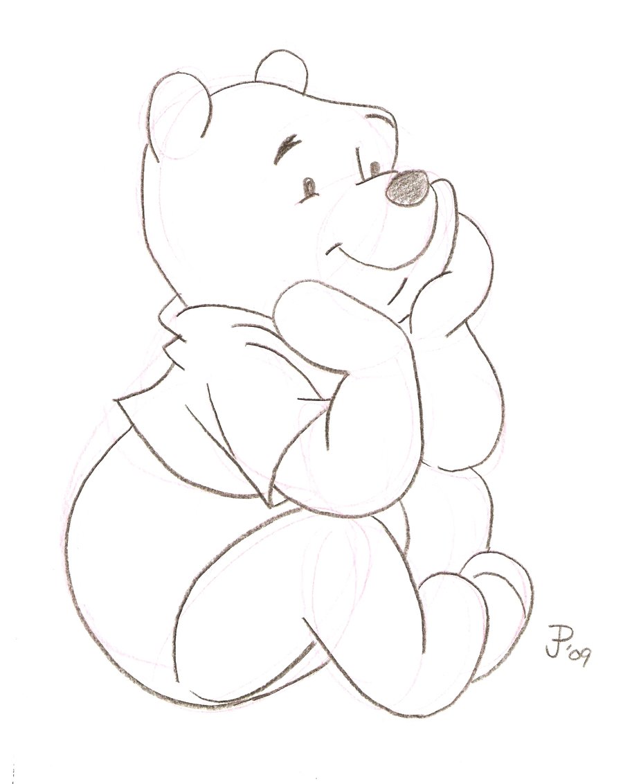 900x1132 Winnie The Pooh Picture Drawing Drawing Skill