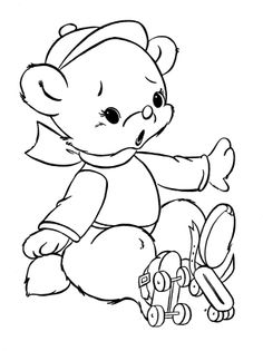 236x315 Teddy Bear With A Flower In Hand Free Coloring Pages Applique