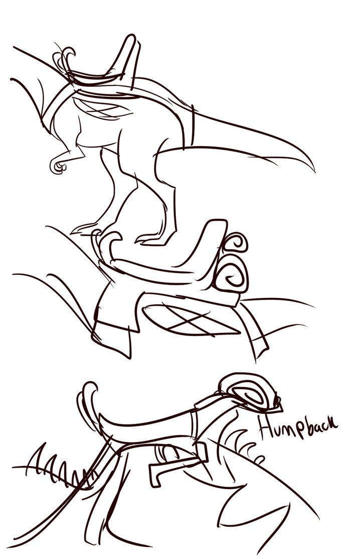 718x1113 Dragon Saddle Skeleton Sketches 1 By Toteczious