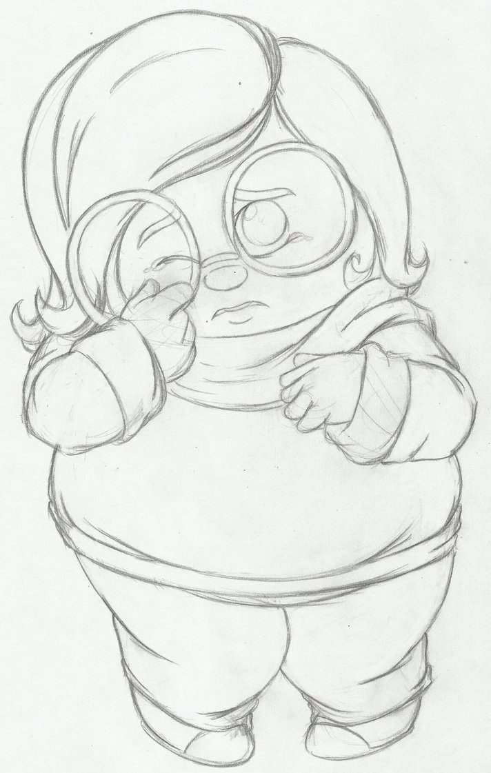 712x1121 Sadness Sketch By Inkbottleinc