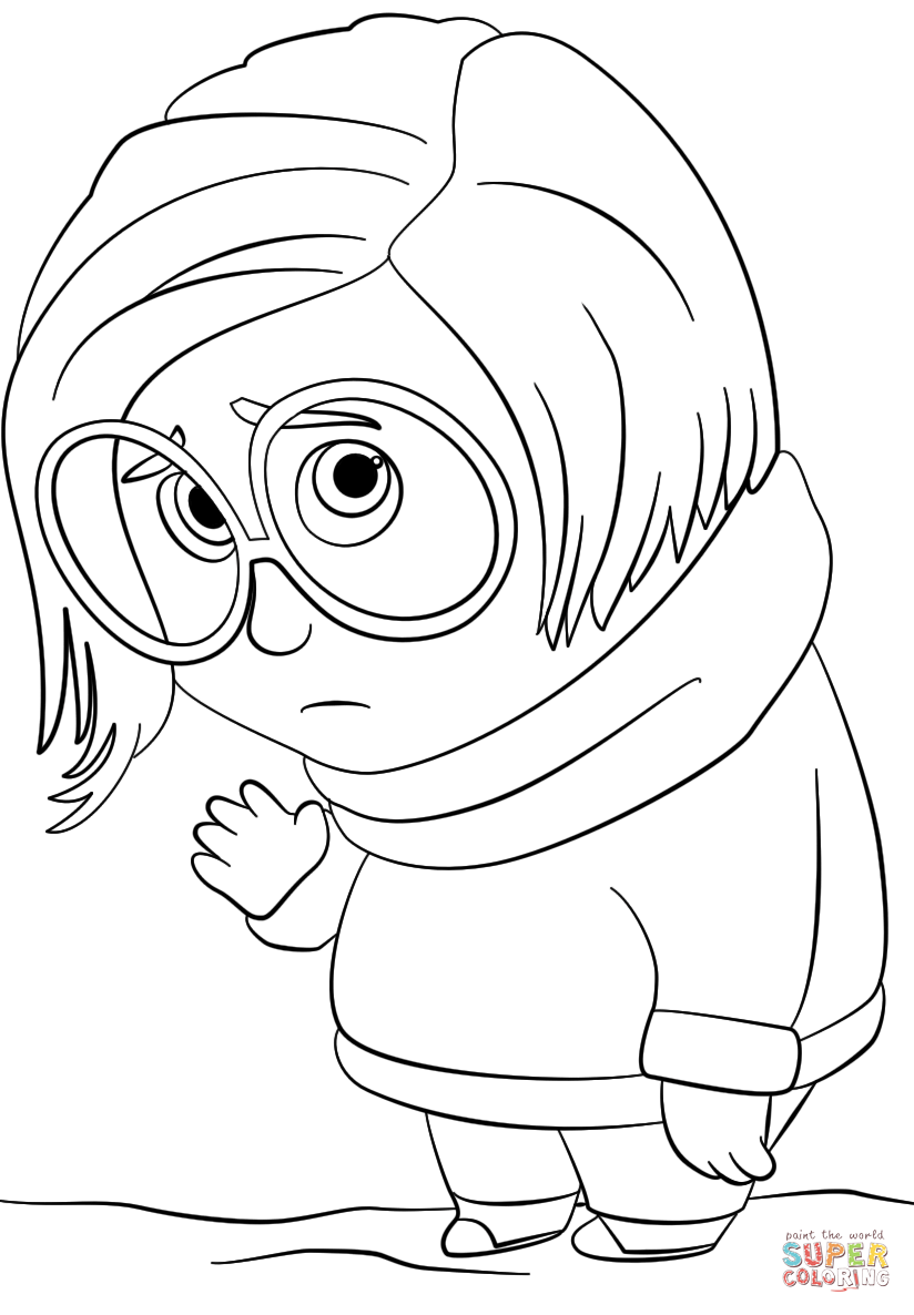 824x1186 Inside Out Sadness Coloring Page Free Printable Coloring Pages