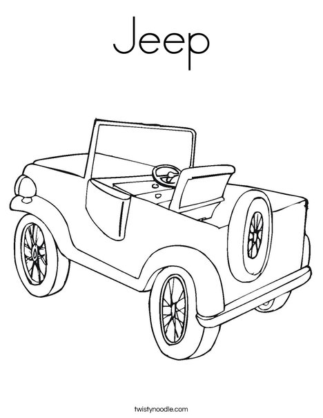 468x605 Jeep Coloring Pages