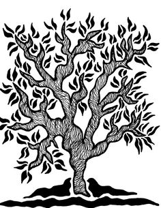 236x305 Apple Tree Drawing