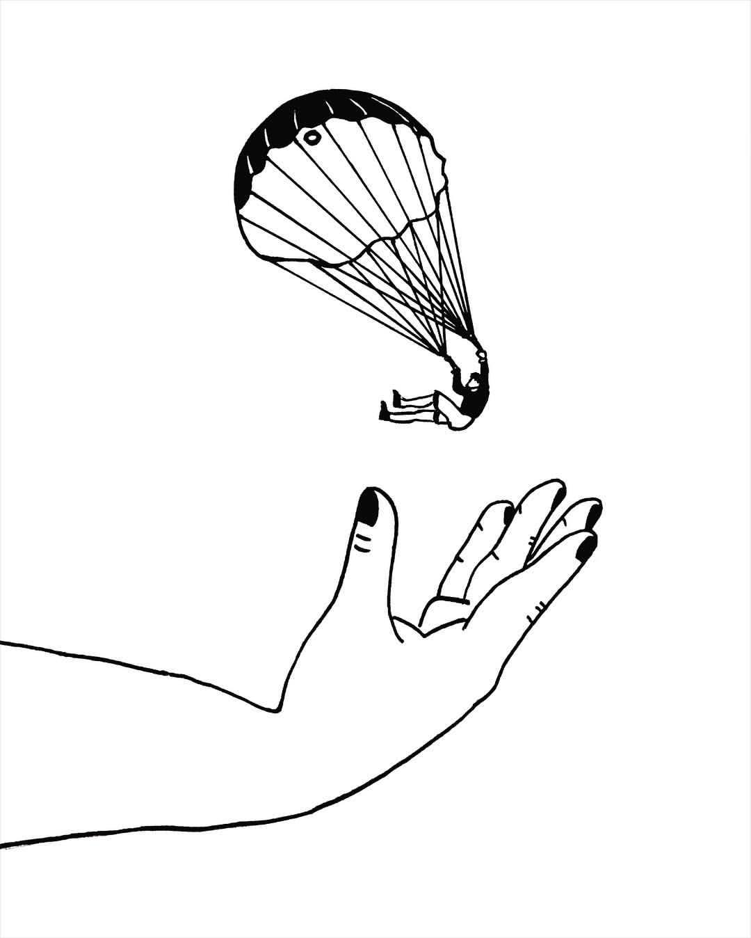 1080x1348 The Leftie Art The Beginning + Safe Landing. +