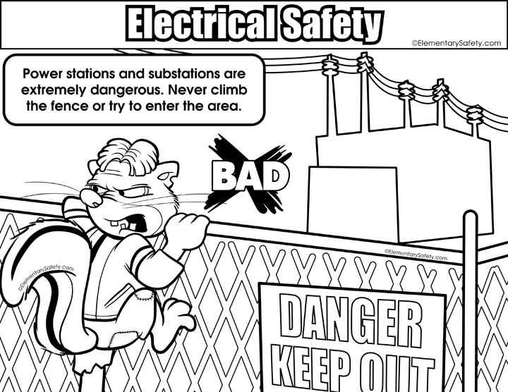 720x556 Coloring Electrical Safety