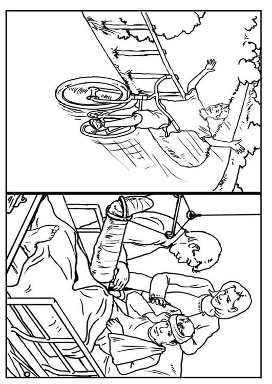 531x750 Coloring Page Bike Safety