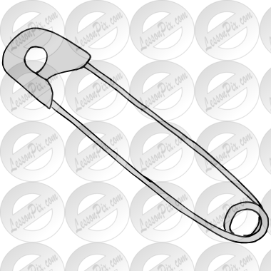 380x380 Safety Pin Picture For Classroom Therapy Use