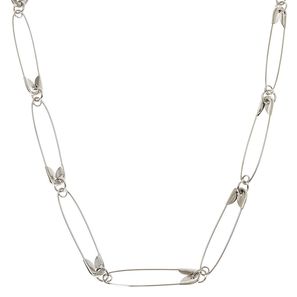 1000x1000 Silver Safety Pin Necklace Claire's Us