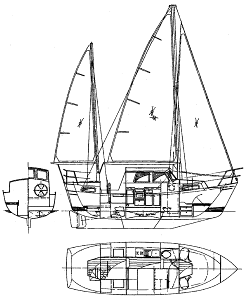 494x600 Yachts 24' To 35' Ontwerp Sailtrader