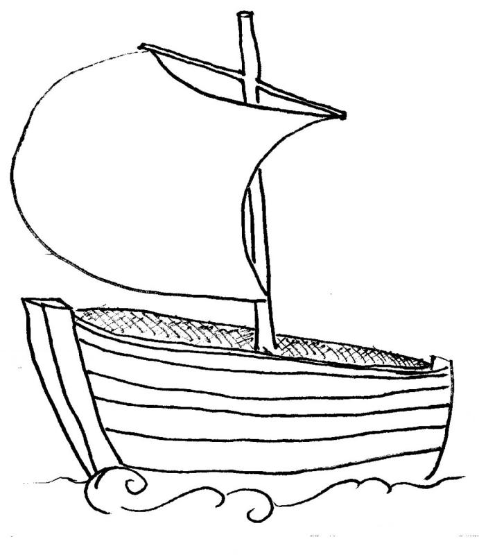 691x800 Sailboat Clipart Black And White
