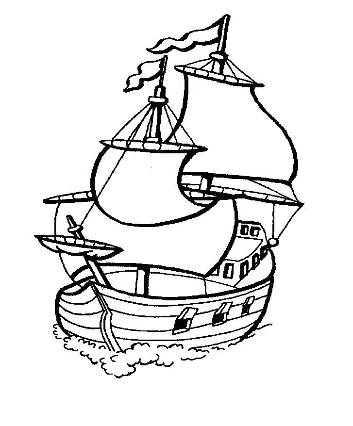 727x878 Coloring Pages Of Boats Boat Coloring Pages For Kids Free Coloring