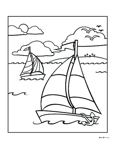 372x482 Free Summer Coloring Pages Free Sailboat Coloring Page Media