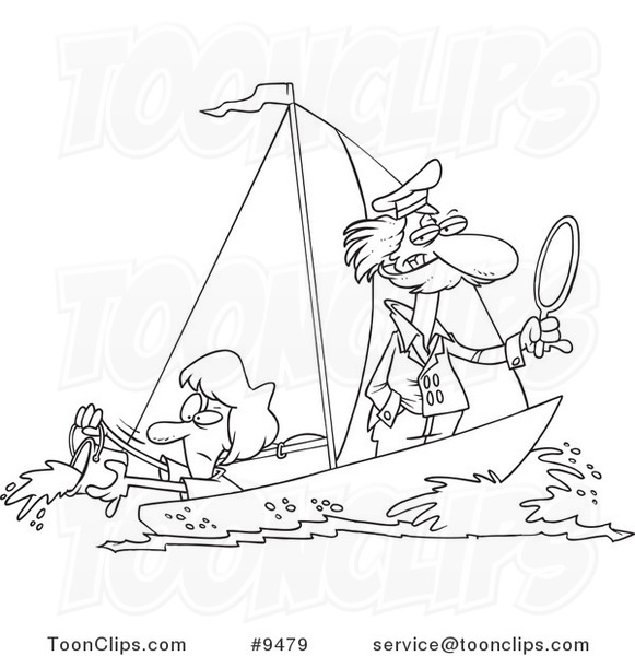 581x600 Cartoon Black And White Line Drawing A Lady Scooping Buckets