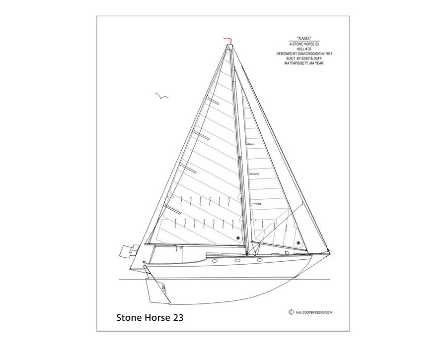 900x700 Custom Classic Boat Prints By Matt Cooper