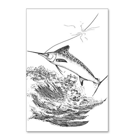 460x460 Sailfish Drawing Postcards Sailfish Drawing Post Card Design