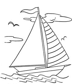 236x276 Boat, Sailing Ship Coloring Pages For Kids (Transportation