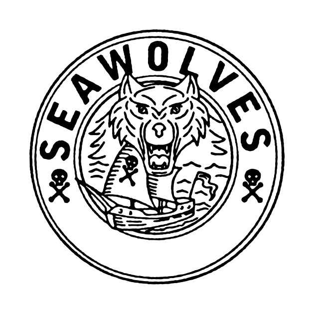 630x630 Sea Wolf Pirate Sailing Ship Circle Line Drawing