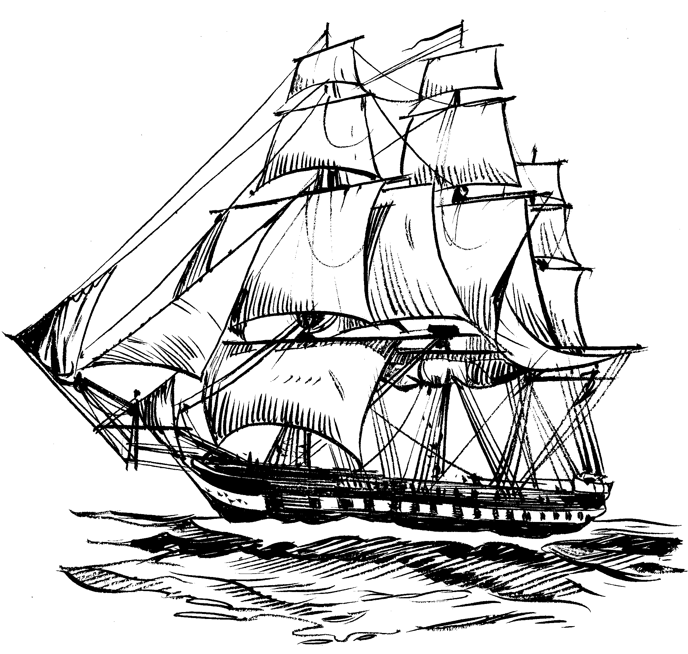 Ship Line Drawings - Galleon Barcos Antiguo Usf Falstart Wlasciwie ...