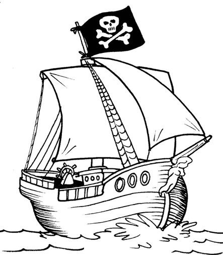 443x506 Remarkable Pirate Ship Coloring Pages 35 For Your Coloring Site