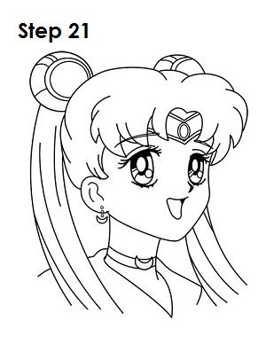 300x388 How To Draw Sailor Moon Step 21 Journals Sailor