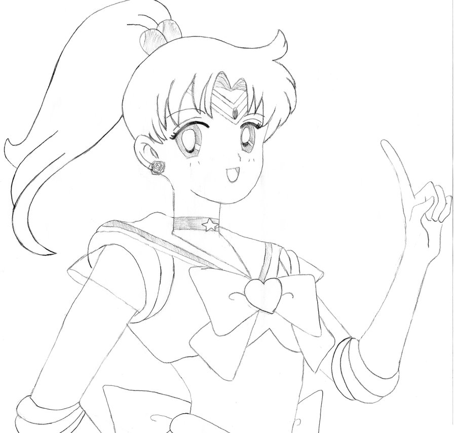 900x855 Sailor Jupiter Drawing By Strawberrybreeze