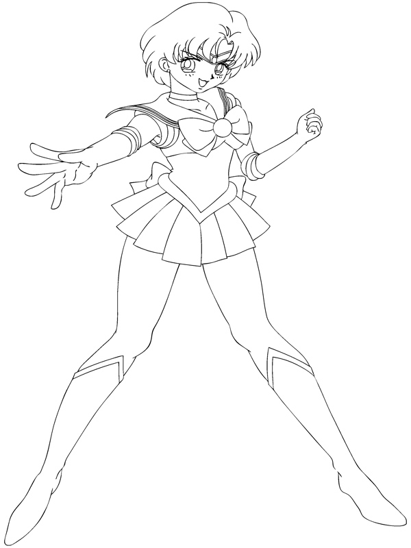 600x800 Sailor Mercury Drawing By Angle333