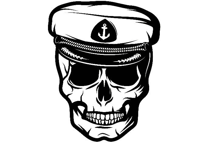 688x472 Captain Hat Sailor Cap Navy Anchor Sea Skull Nautical Boat Ship