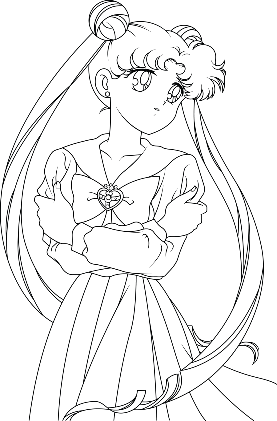 900x1368 Sailor Moon Line Art By Sayurixsama